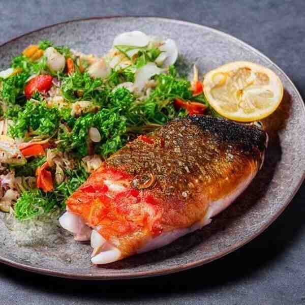 Кальмары фаршированные треской и форелью